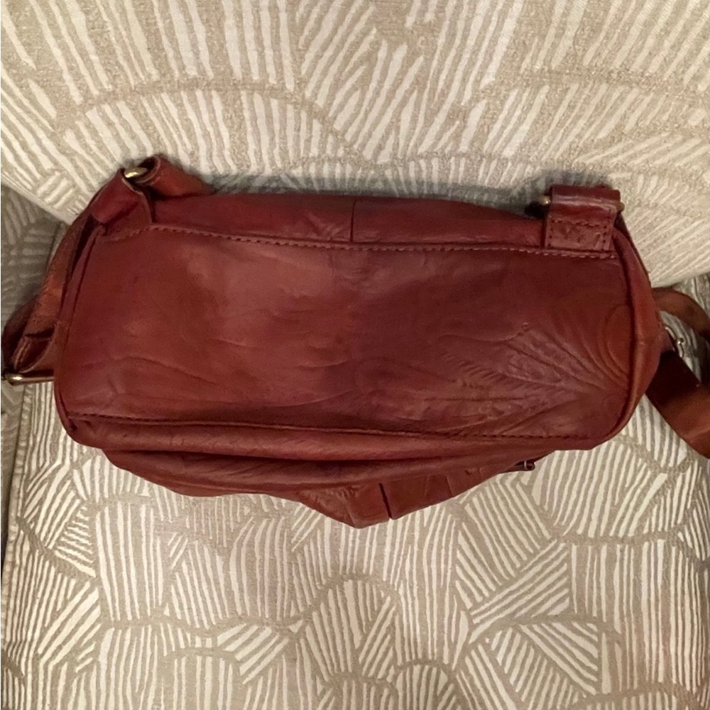 American Leather Co. embossed “Cleveland” style backpack - Picture 10 of 12